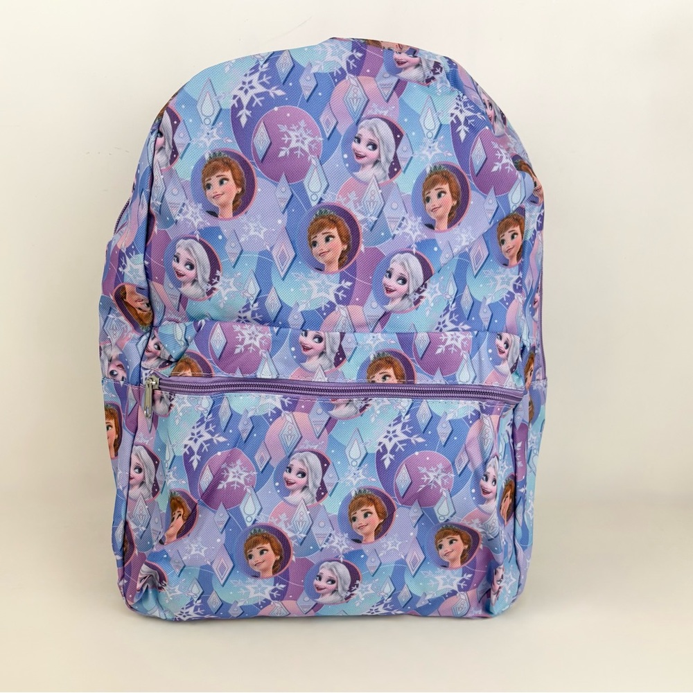 New Disney Purple Pink Blue Frozen Princess Backpack New With Tags